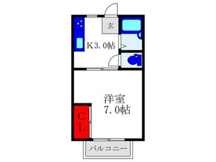 ラフィ－ネ曽根ⅢＣの物件間取画像